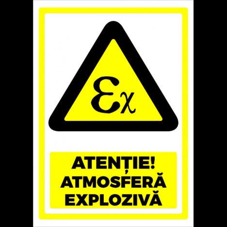 Indicator atentie atmosfera exploziva